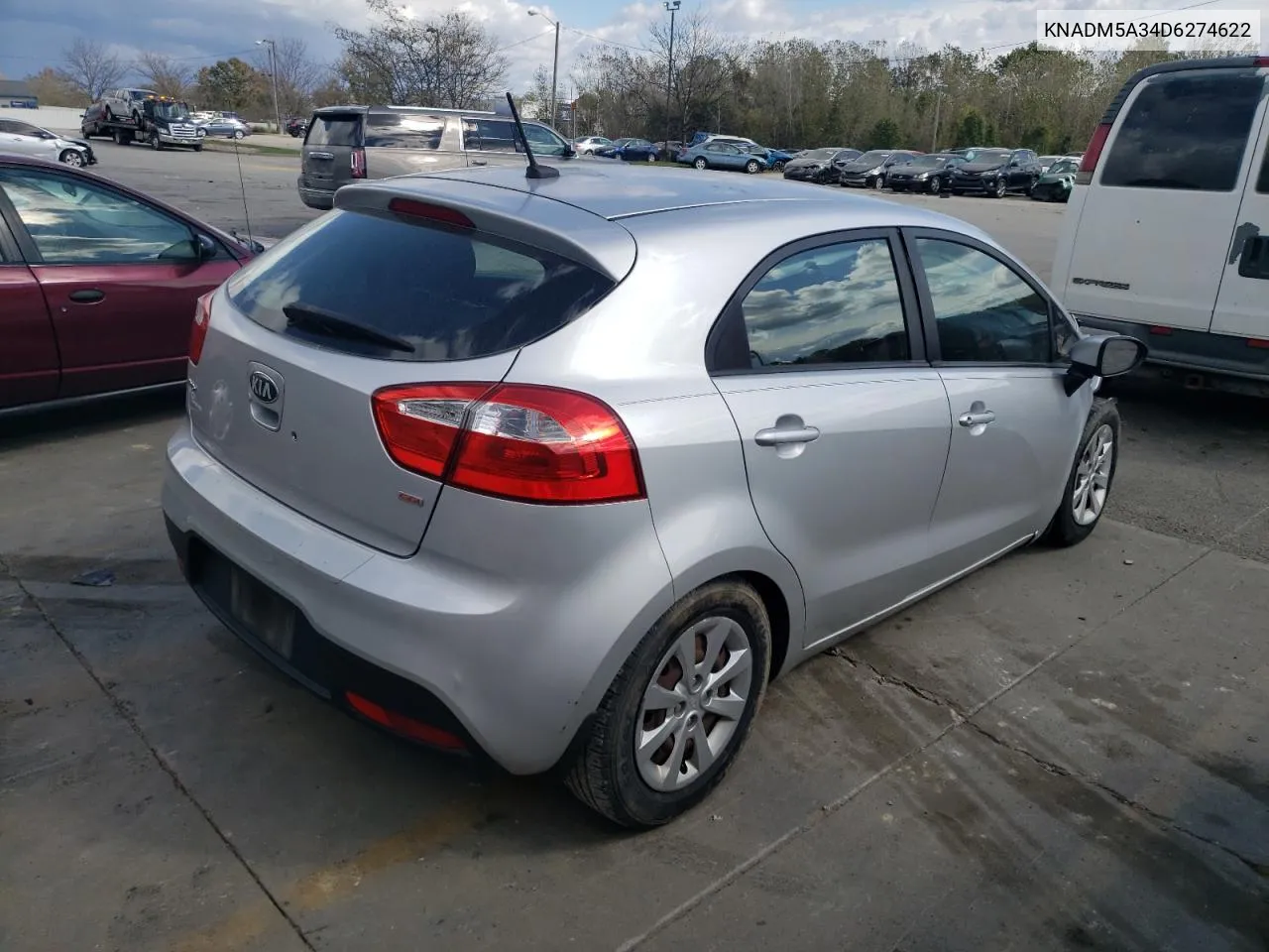 2013 Kia Rio Lx VIN: KNADM5A34D6274622 Lot: 75917594