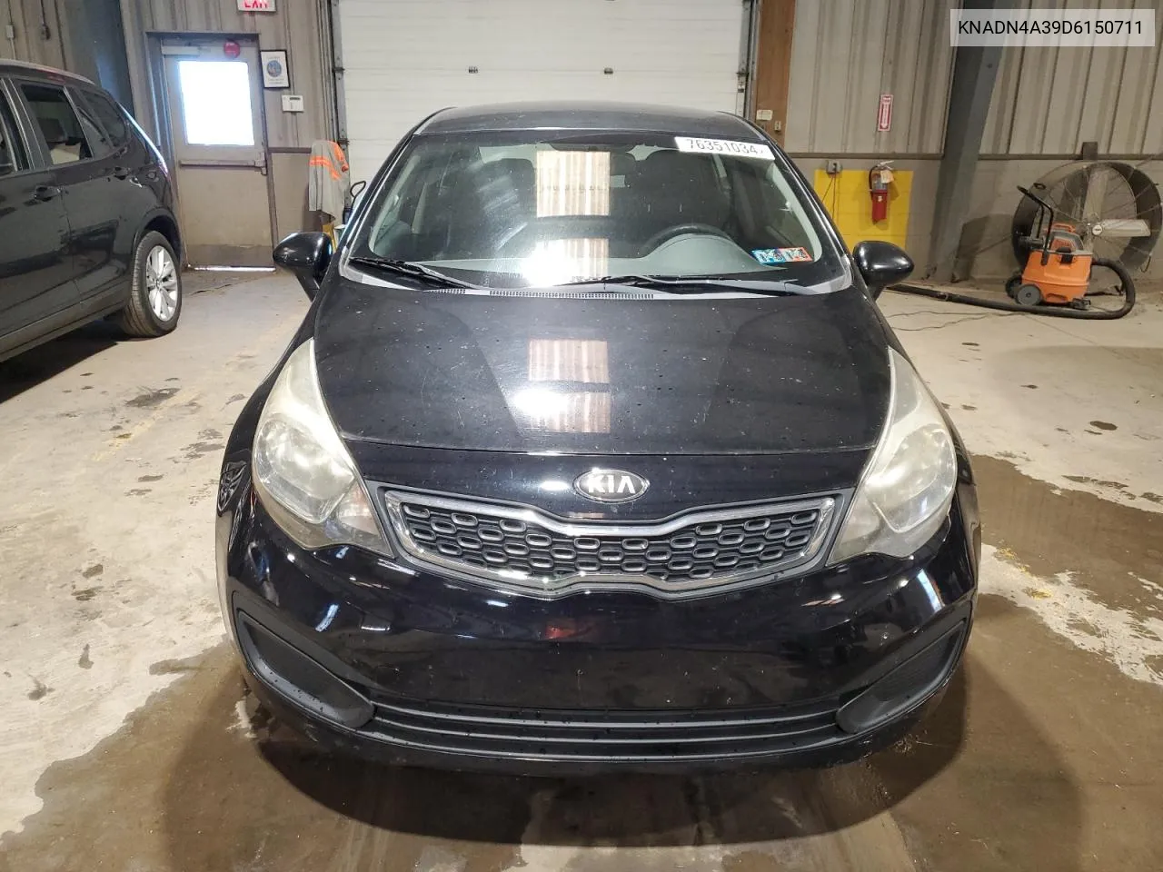 2013 Kia Rio Ex VIN: KNADN4A39D6150711 Lot: 76351034