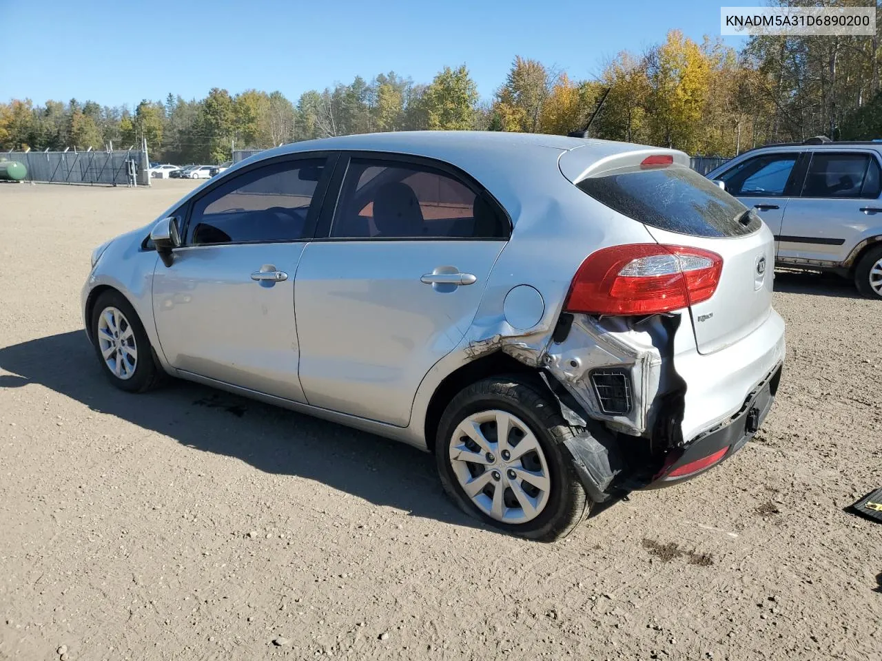 2013 Kia Rio Lx VIN: KNADM5A31D6890200 Lot: 76838844