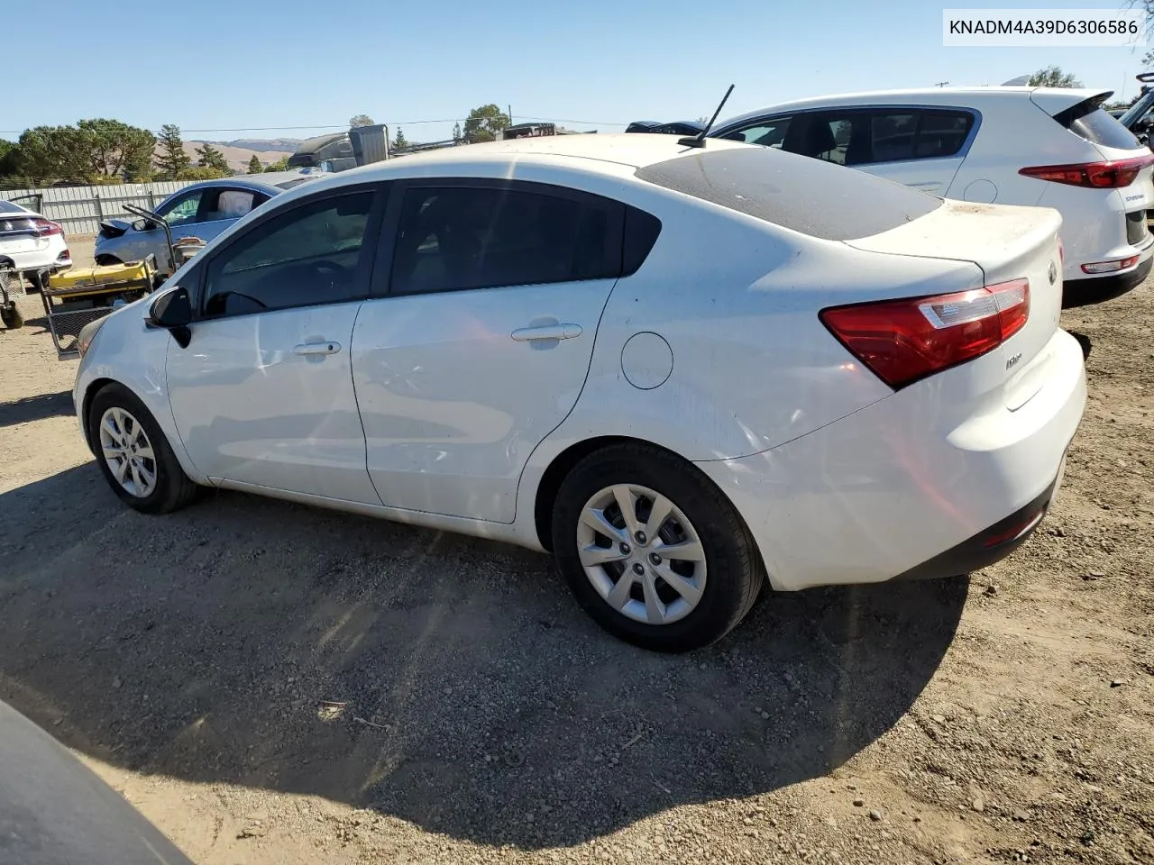 2013 Kia Rio Lx VIN: KNADM4A39D6306586 Lot: 76930794