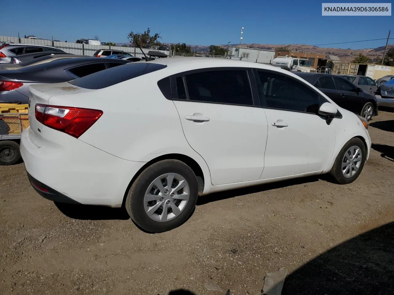 2013 Kia Rio Lx VIN: KNADM4A39D6306586 Lot: 76930794