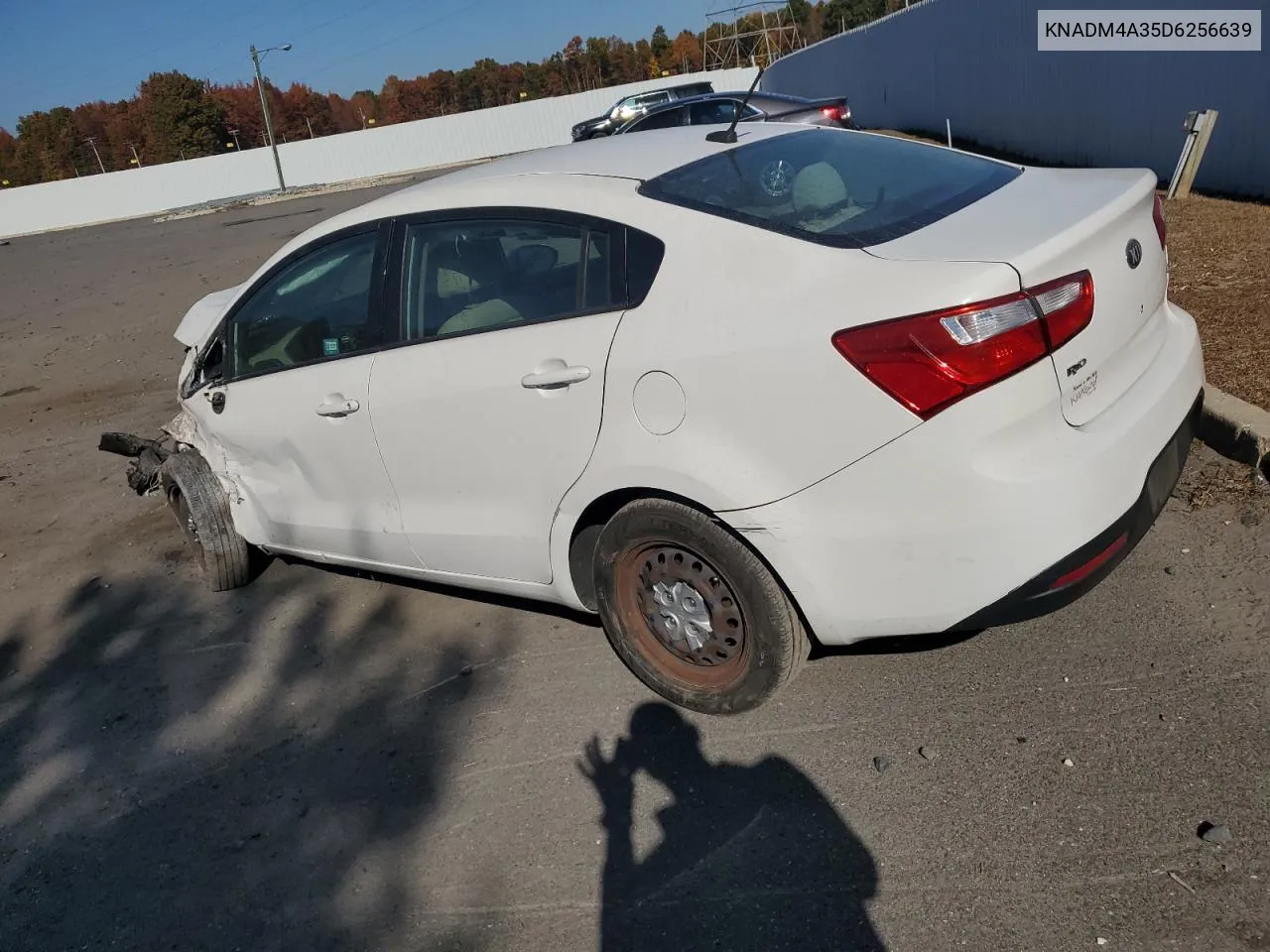 2013 Kia Rio Lx VIN: KNADM4A35D6256639 Lot: 77150634