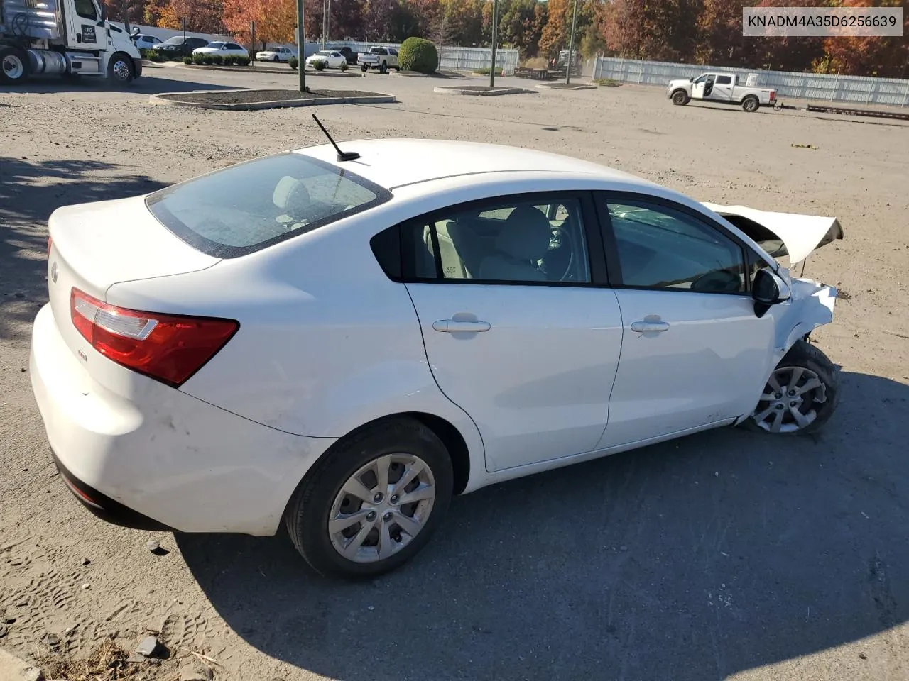 2013 Kia Rio Lx VIN: KNADM4A35D6256639 Lot: 77150634