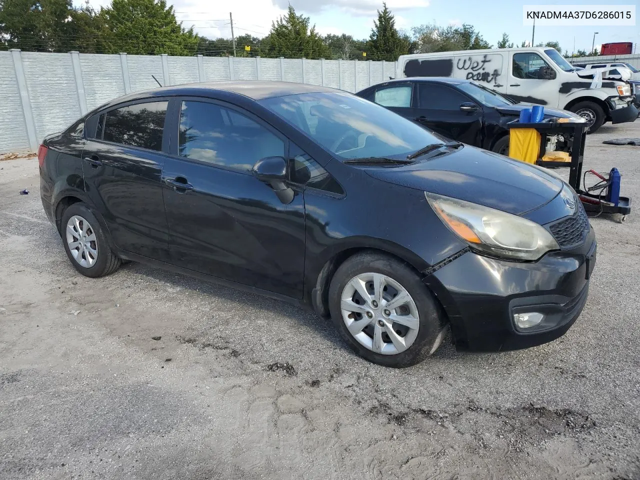 2013 Kia Rio Lx VIN: KNADM4A37D6286015 Lot: 77231454