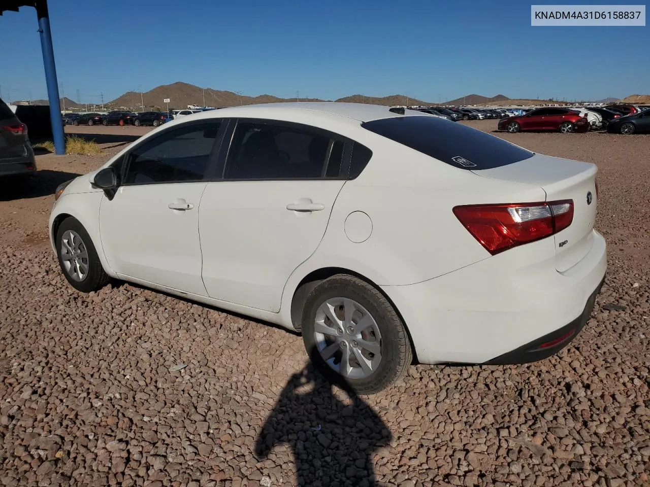 2013 Kia Rio Lx VIN: KNADM4A31D6158837 Lot: 77312524