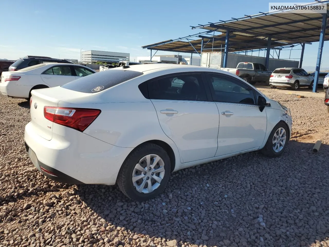 2013 Kia Rio Lx VIN: KNADM4A31D6158837 Lot: 77312524