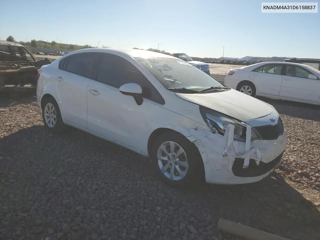 2013 Kia Rio Lx VIN: KNADM4A31D6158837 Lot: 77312524