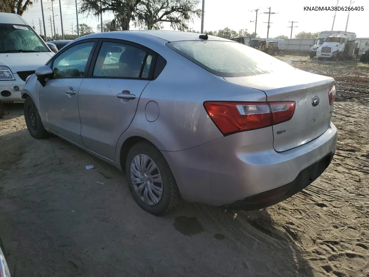 2013 Kia Rio Lx VIN: KNADM4A38D6266405 Lot: 77335854