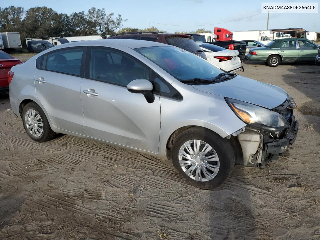 2013 Kia Rio Lx VIN: KNADM4A38D6266405 Lot: 77335854