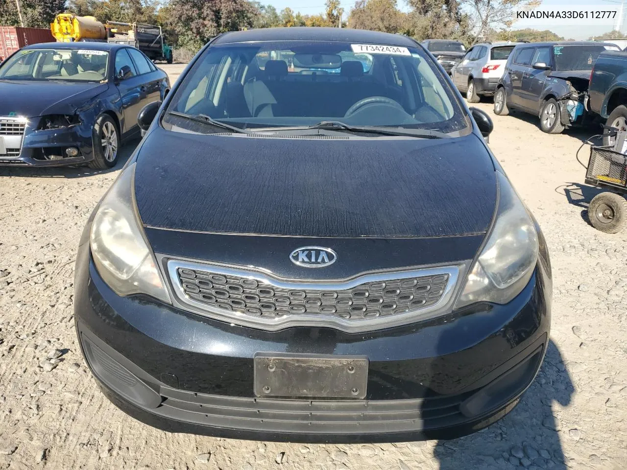 2013 Kia Rio Ex VIN: KNADN4A33D6112777 Lot: 77342434