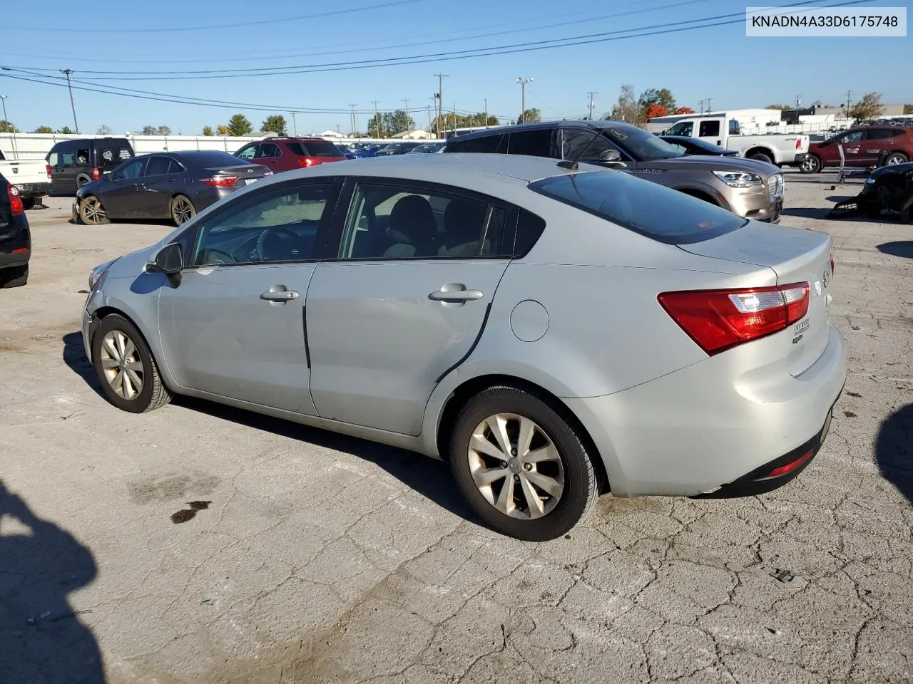 2013 Kia Rio Ex VIN: KNADN4A33D6175748 Lot: 77500774