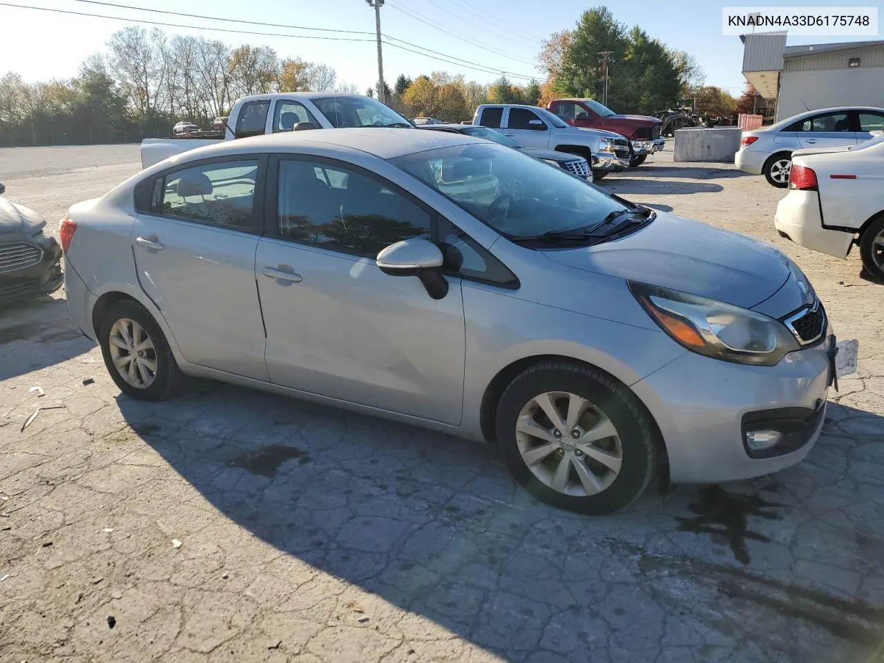 2013 Kia Rio Ex VIN: KNADN4A33D6175748 Lot: 77500774