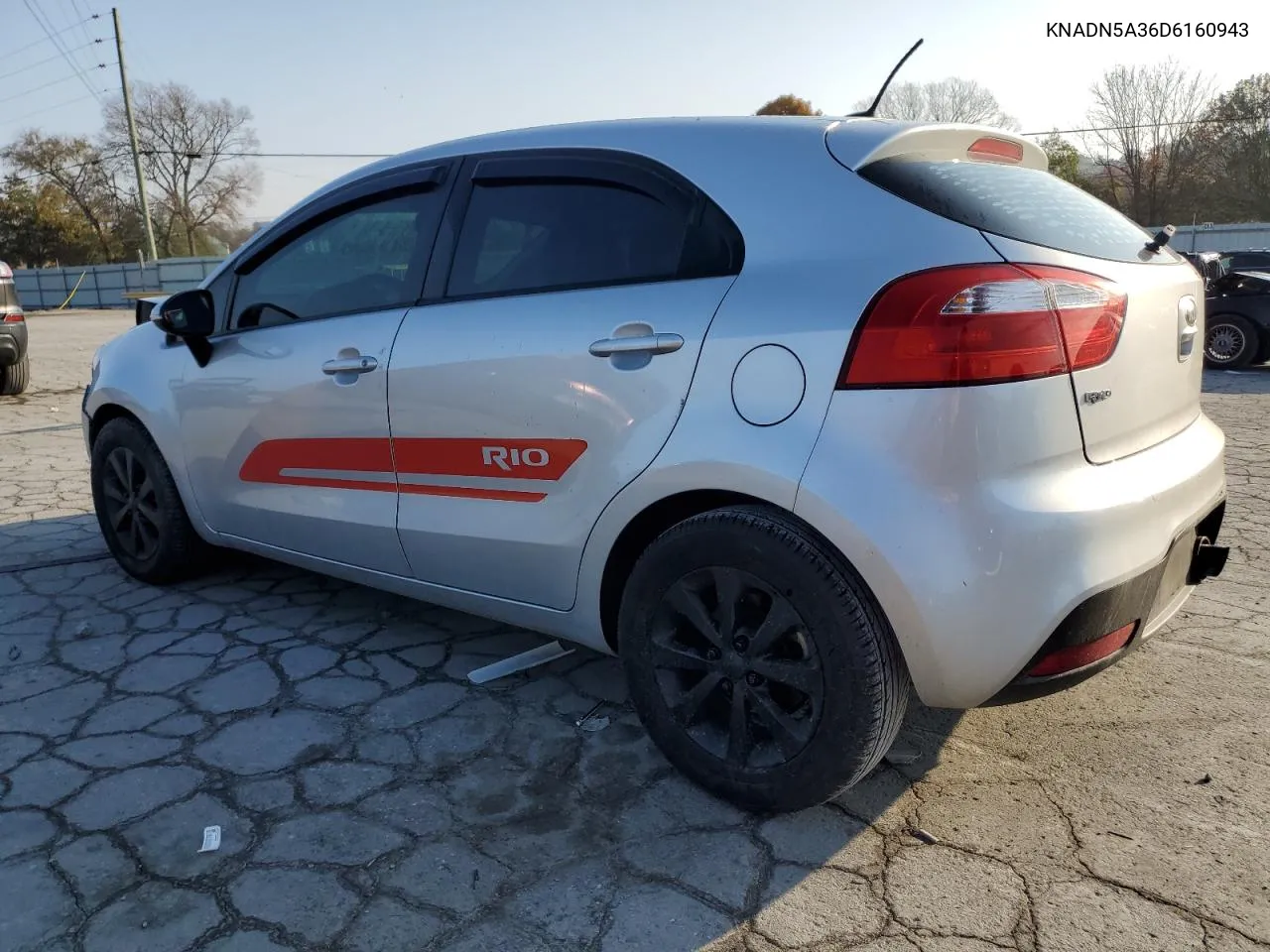 2013 Kia Rio Ex VIN: KNADN5A36D6160943 Lot: 77958774