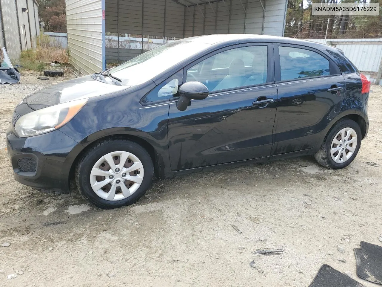 2013 Kia Rio Lx VIN: KNADM5A35D6176229 Lot: 78322674