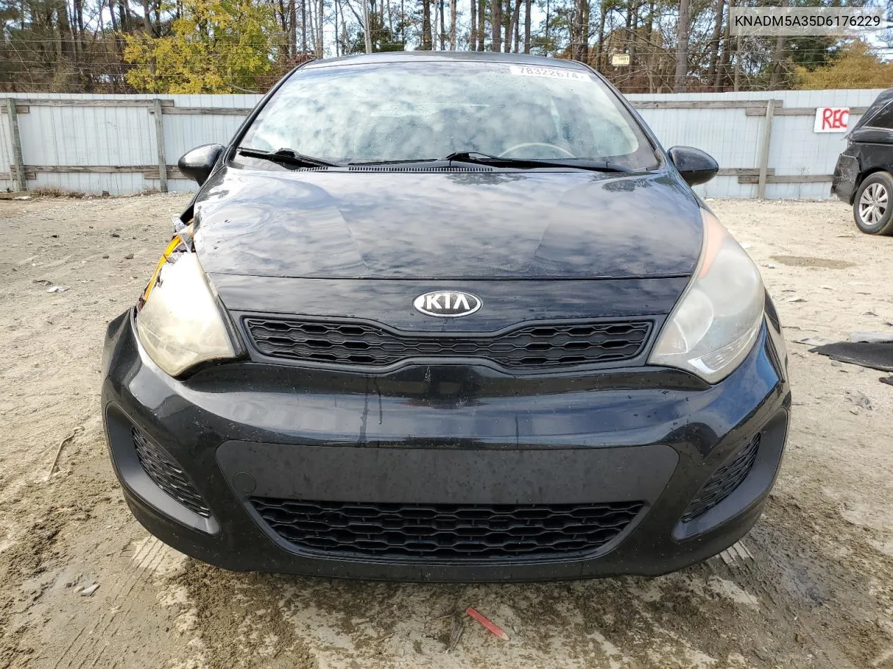 2013 Kia Rio Lx VIN: KNADM5A35D6176229 Lot: 78322674