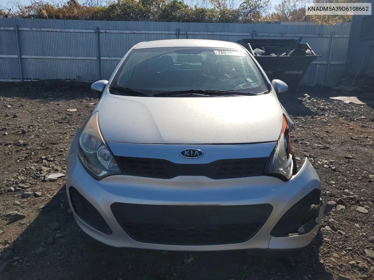 2013 Kia Rio Lx VIN: KNADM5A39D6108662 Lot: 78914644