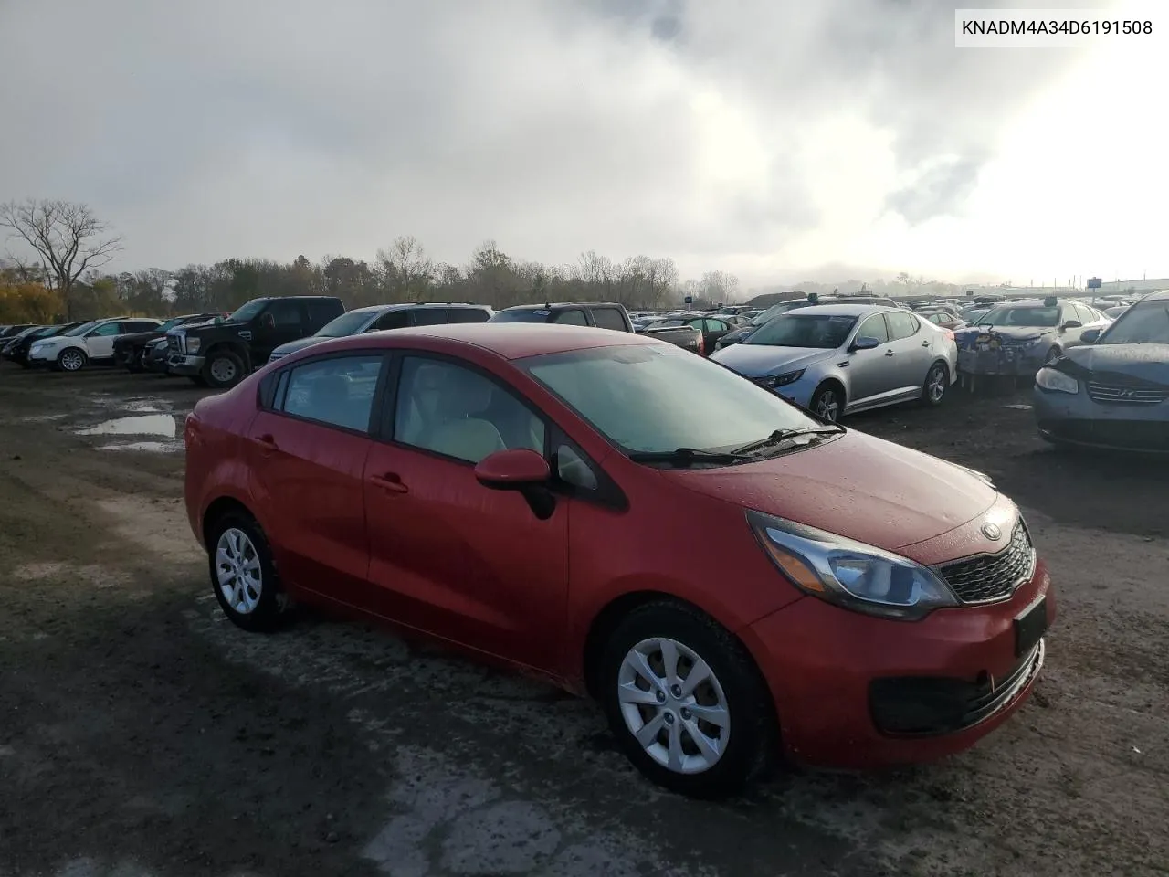 2013 Kia Rio Lx VIN: KNADM4A34D6191508 Lot: 79733904