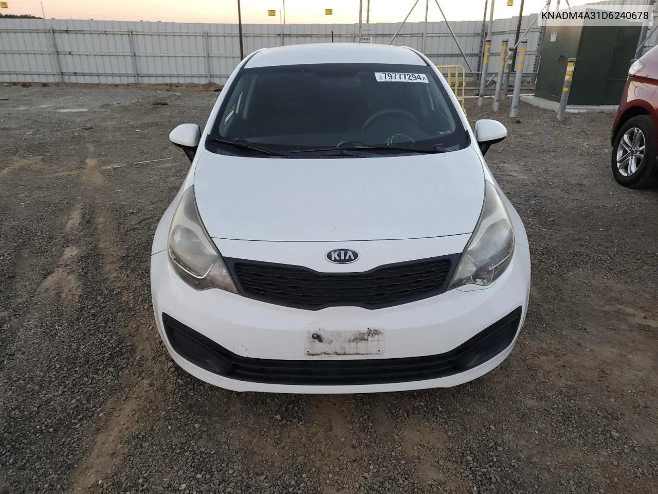 2013 Kia Rio Lx VIN: KNADM4A31D6240678 Lot: 79777294