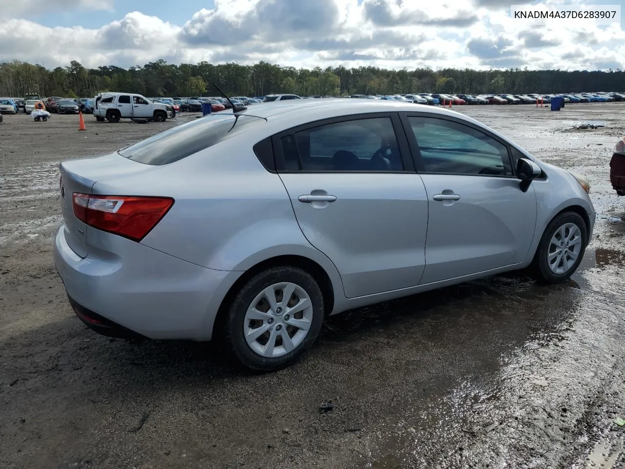 2013 Kia Rio Lx VIN: KNADM4A37D6283907 Lot: 80062764