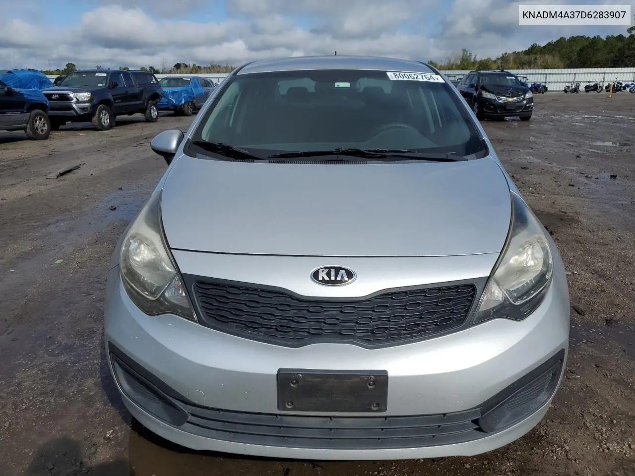 2013 Kia Rio Lx VIN: KNADM4A37D6283907 Lot: 80062764