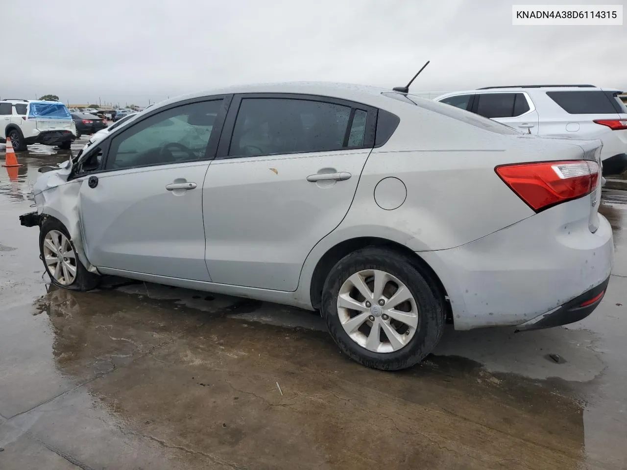 2013 Kia Rio Ex VIN: KNADN4A38D6114315 Lot: 80069104