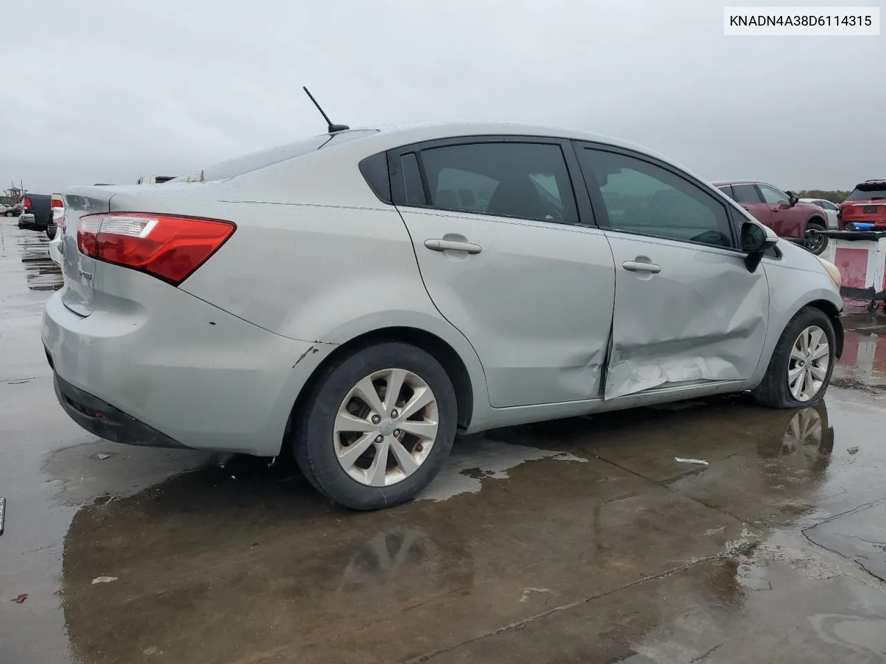 2013 Kia Rio Ex VIN: KNADN4A38D6114315 Lot: 80069104