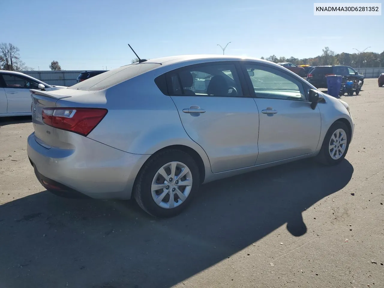 2013 Kia Rio Lx VIN: KNADM4A30D6281352 Lot: 80098584