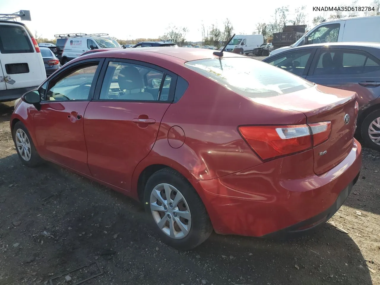 2013 Kia Rio Lx VIN: KNADM4A35D6182784 Lot: 80209084