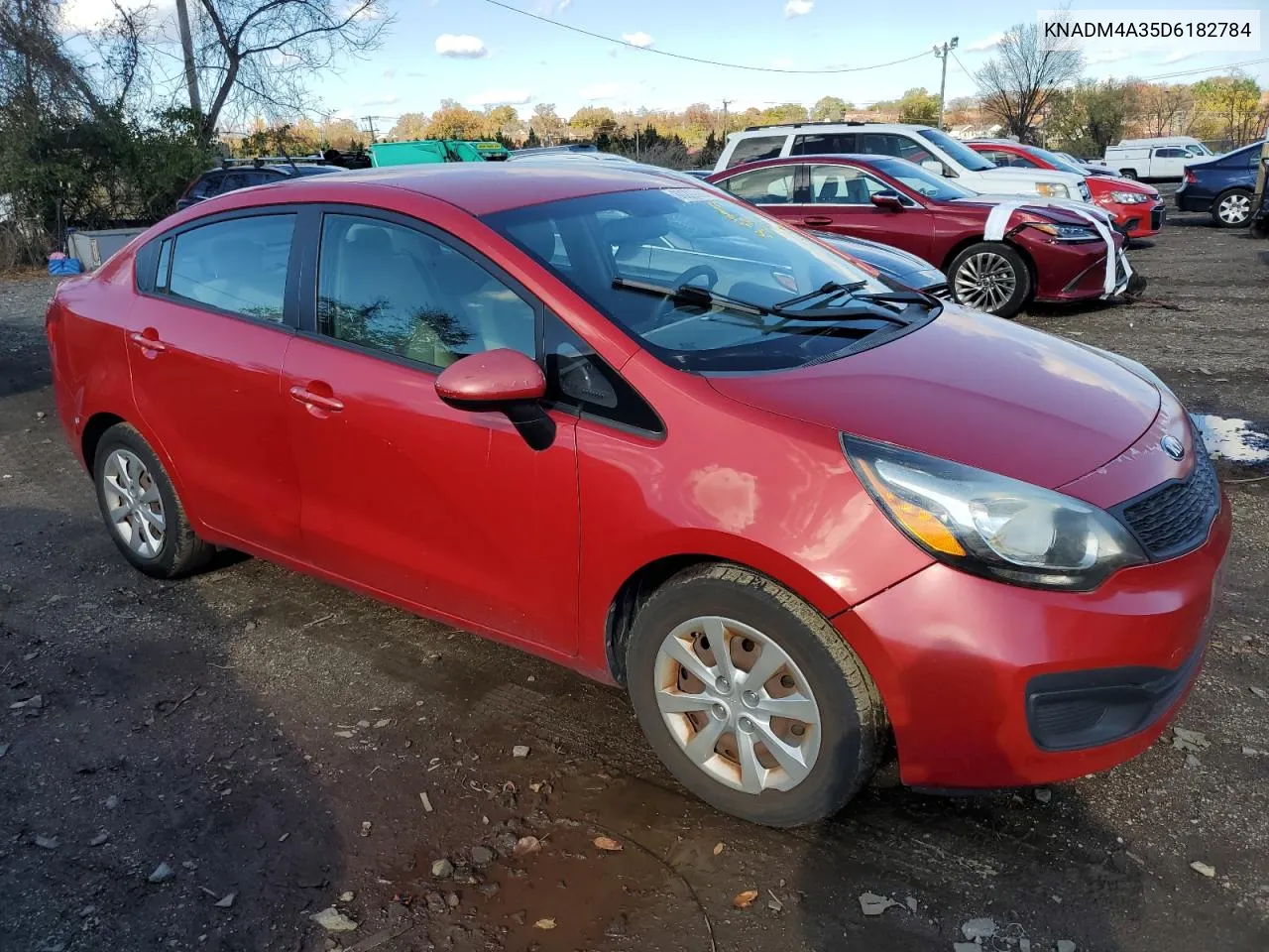 2013 Kia Rio Lx VIN: KNADM4A35D6182784 Lot: 80209084