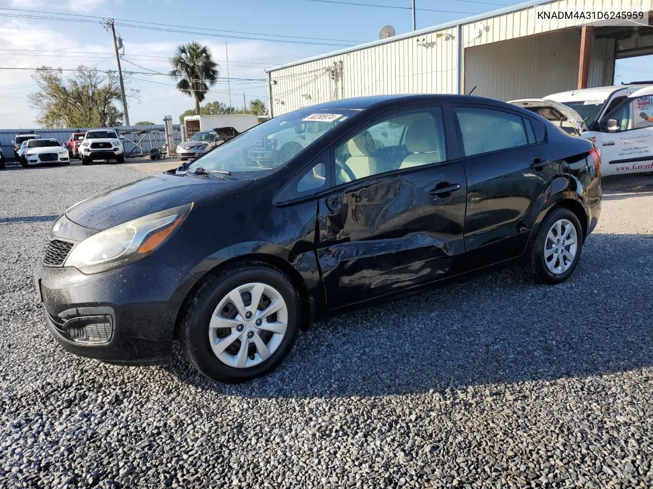 2013 Kia Rio Lx VIN: KNADM4A31D6245959 Lot: 80288974