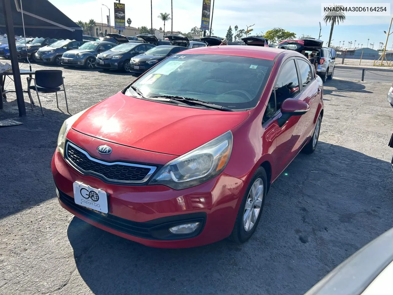 2013 Kia Rio Ex VIN: KNADN4A30D6164254 Lot: 80552284