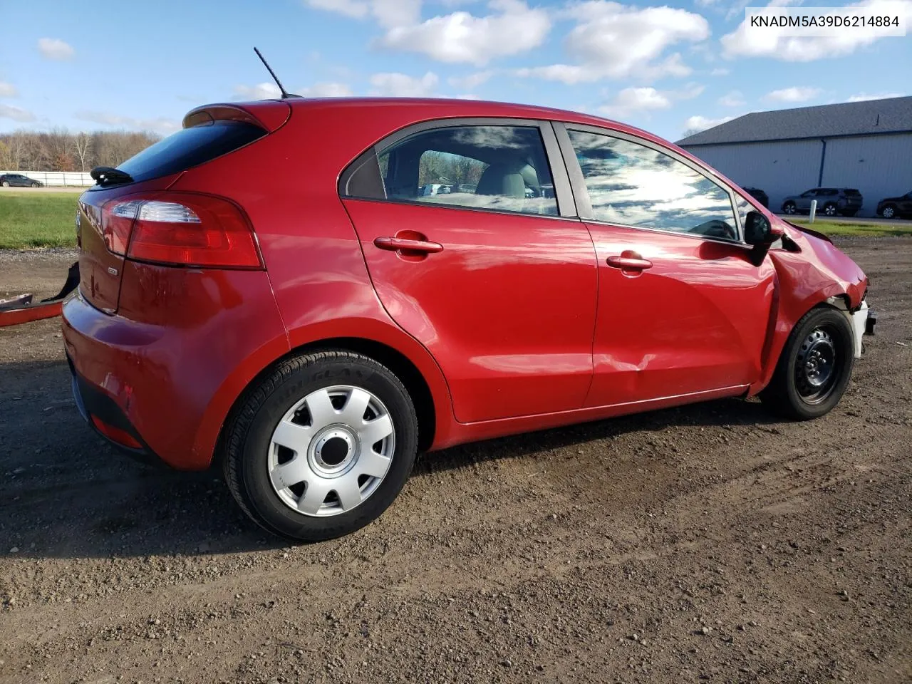 2013 Kia Rio Lx VIN: KNADM5A39D6214884 Lot: 80613194