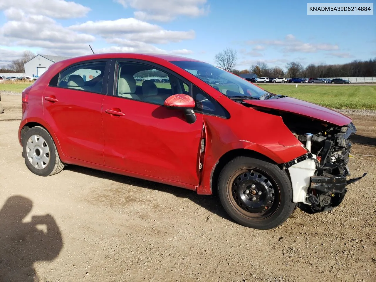 2013 Kia Rio Lx VIN: KNADM5A39D6214884 Lot: 80613194