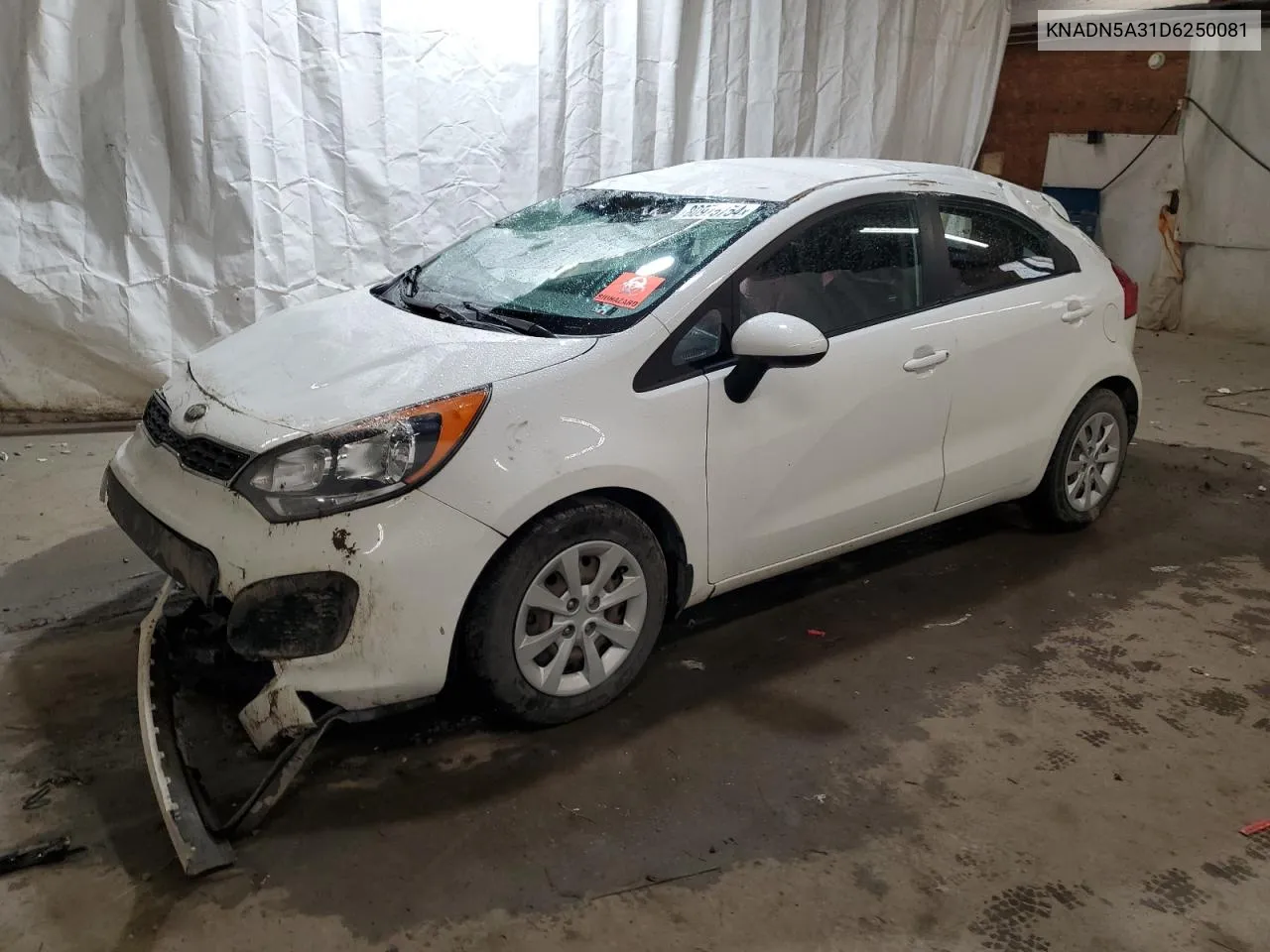 2013 Kia Rio Ex VIN: KNADN5A31D6250081 Lot: 80975754