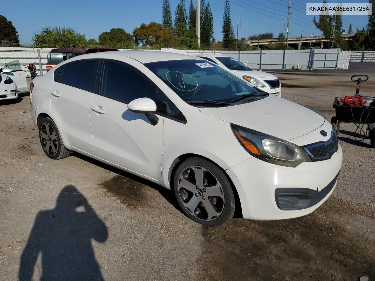 2014 Kia Rio Ex VIN: KNADN4A36E6317284 Lot: 44206814