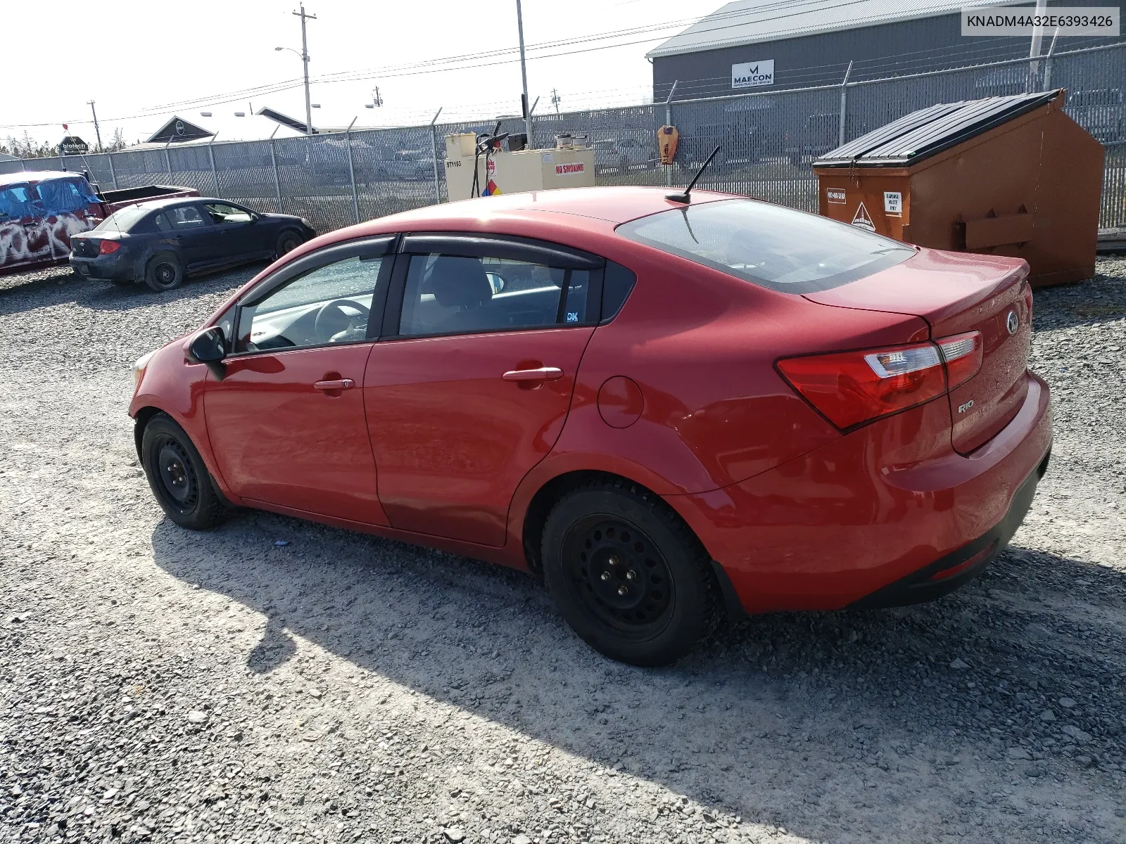 2014 Kia Rio Lx VIN: KNADM4A32E6393426 Lot: 52208634