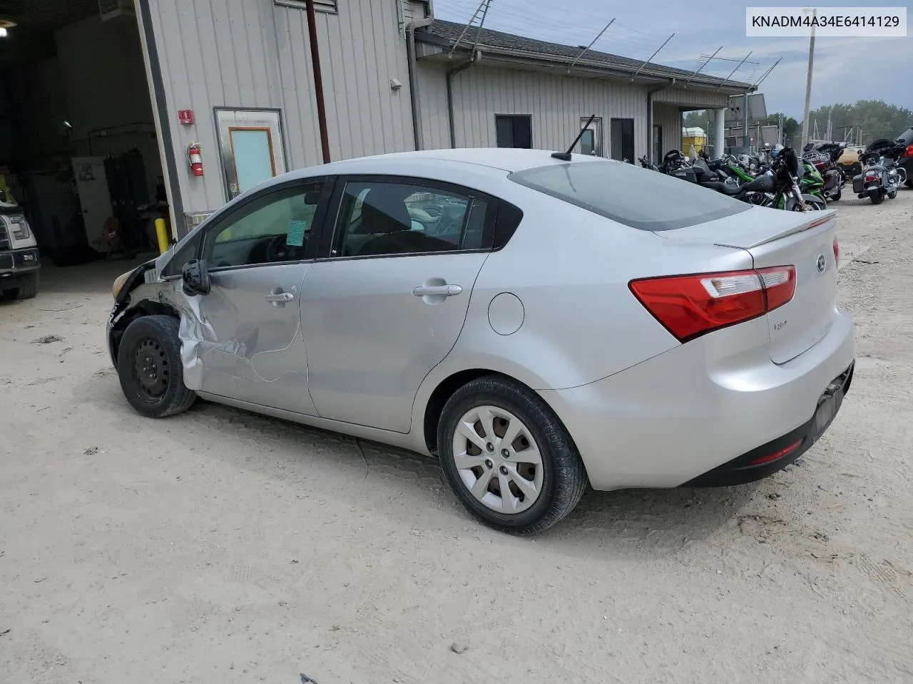 2014 Kia Rio Lx VIN: KNADM4A34E6414129 Lot: 57200814