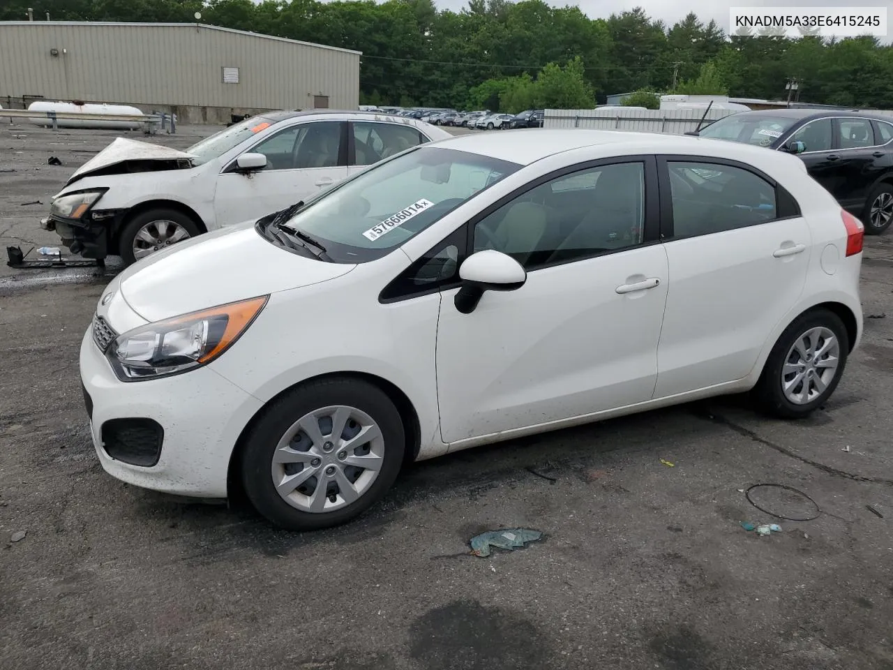 2014 Kia Rio Lx VIN: KNADM5A33E6415245 Lot: 57666014