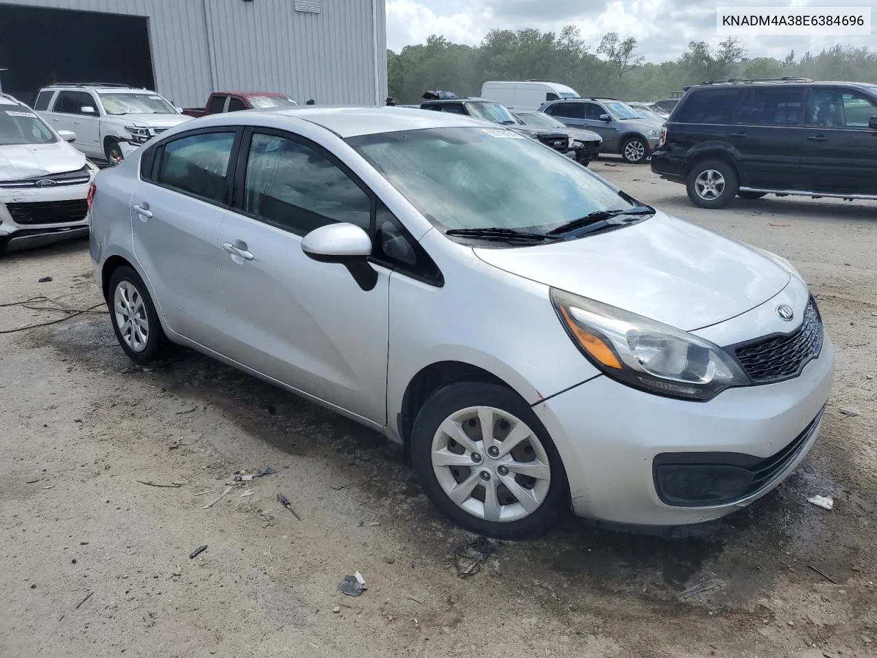 KNADM4A38E6384696 2014 Kia Rio Lx