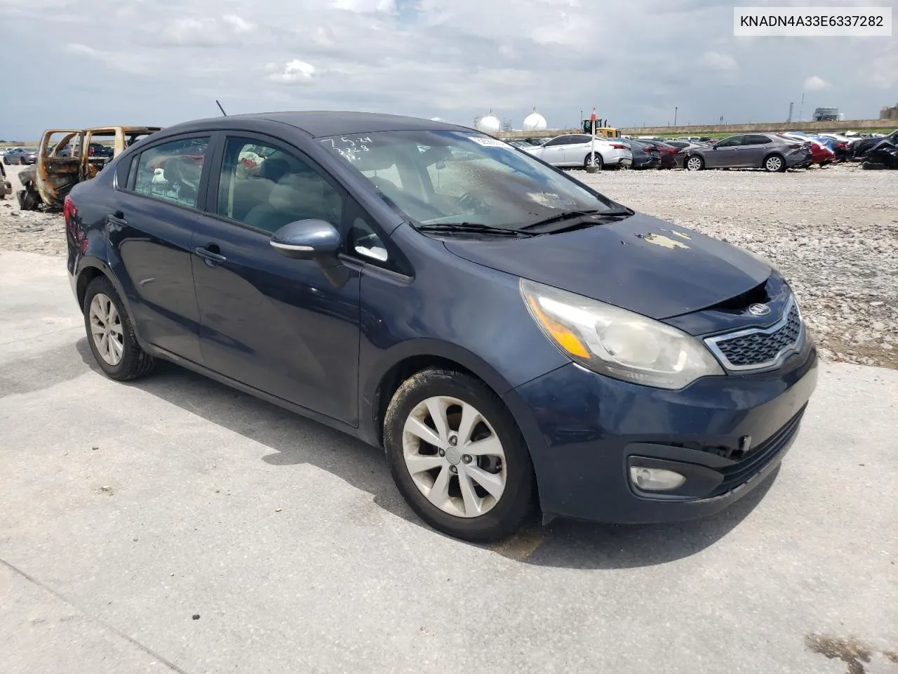 2014 Kia Rio Ex VIN: KNADN4A33E6337282 Lot: 62588664