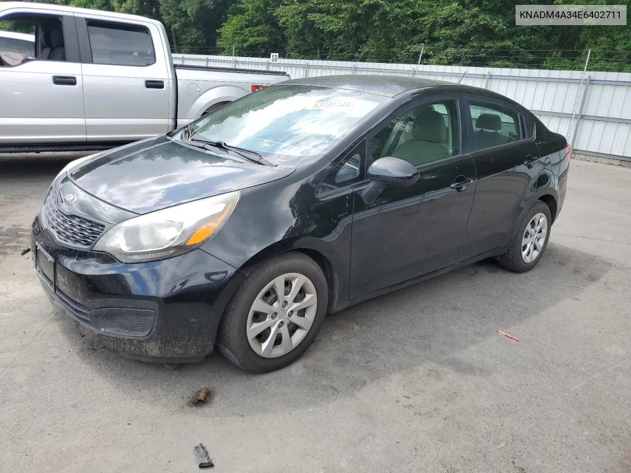 2014 Kia Rio Lx VIN: KNADM4A34E6402711 Lot: 63191144