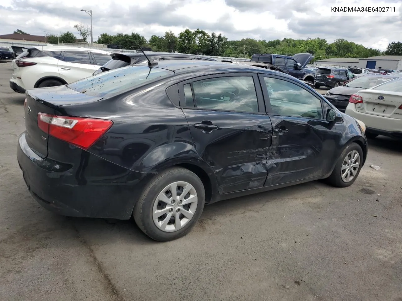 2014 Kia Rio Lx VIN: KNADM4A34E6402711 Lot: 63191144