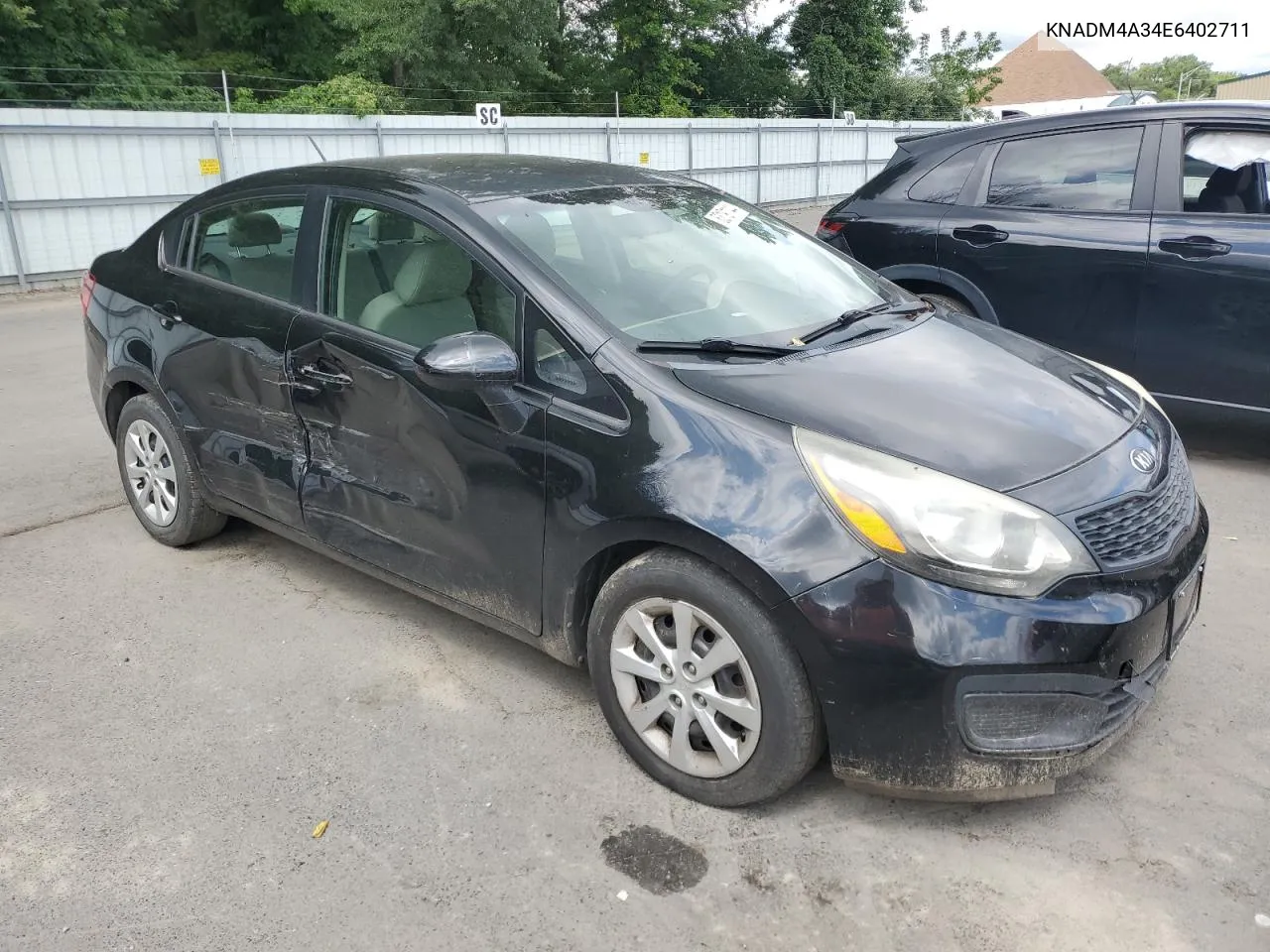 2014 Kia Rio Lx VIN: KNADM4A34E6402711 Lot: 63191144