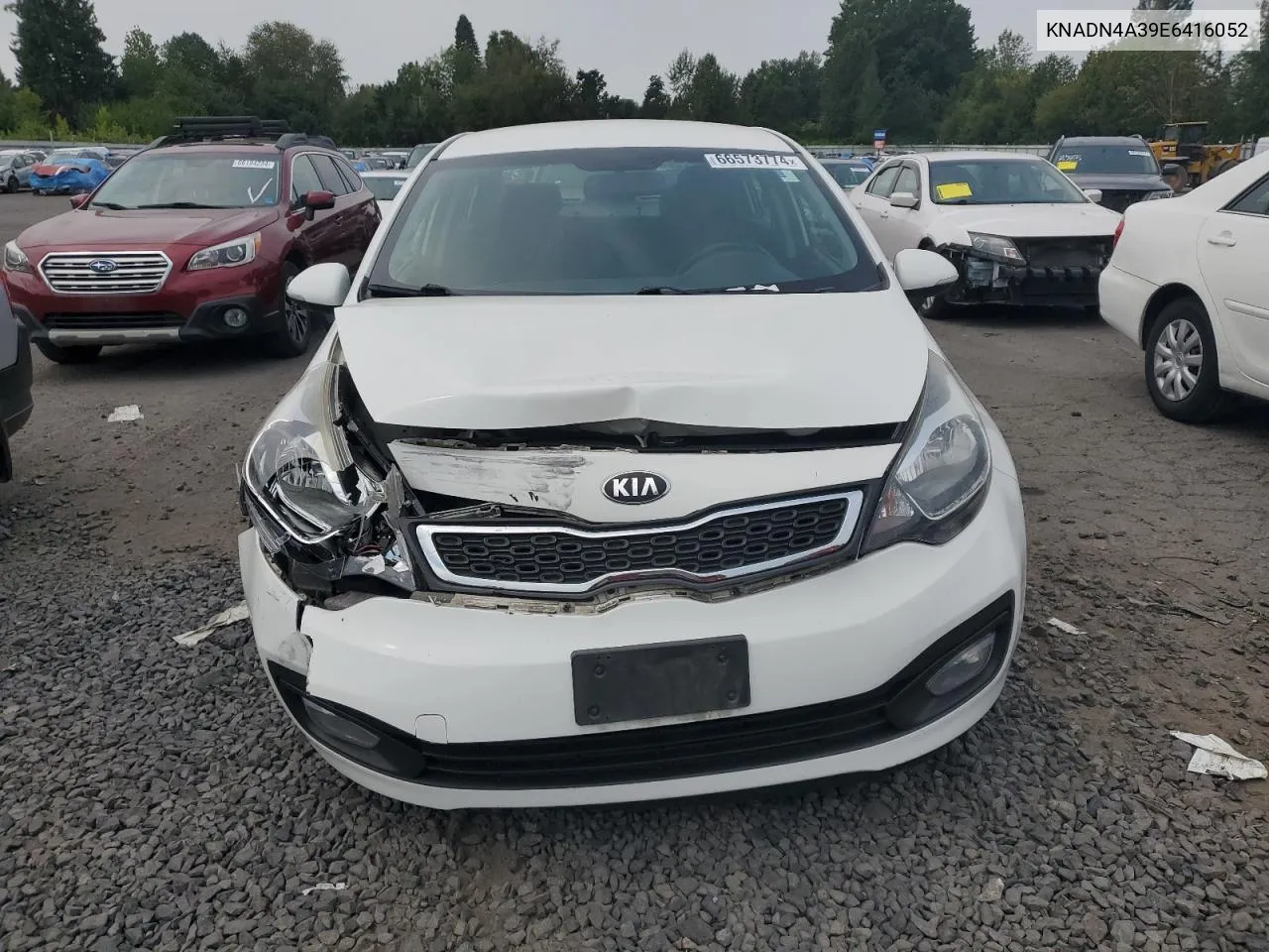 KNADN4A39E6416052 2014 Kia Rio Ex