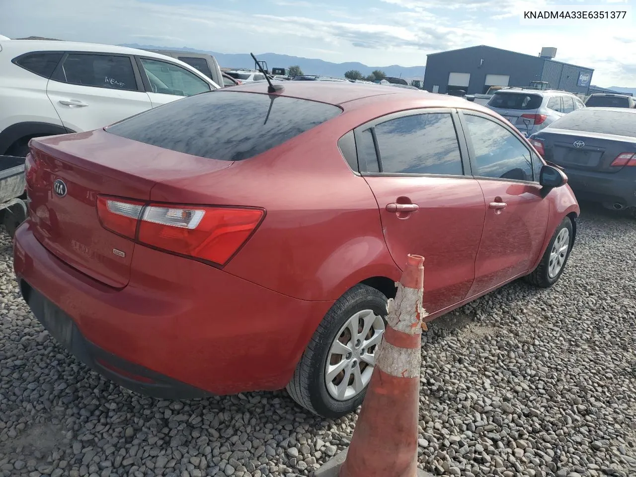 KNADM4A33E6351377 2014 Kia Rio Lx