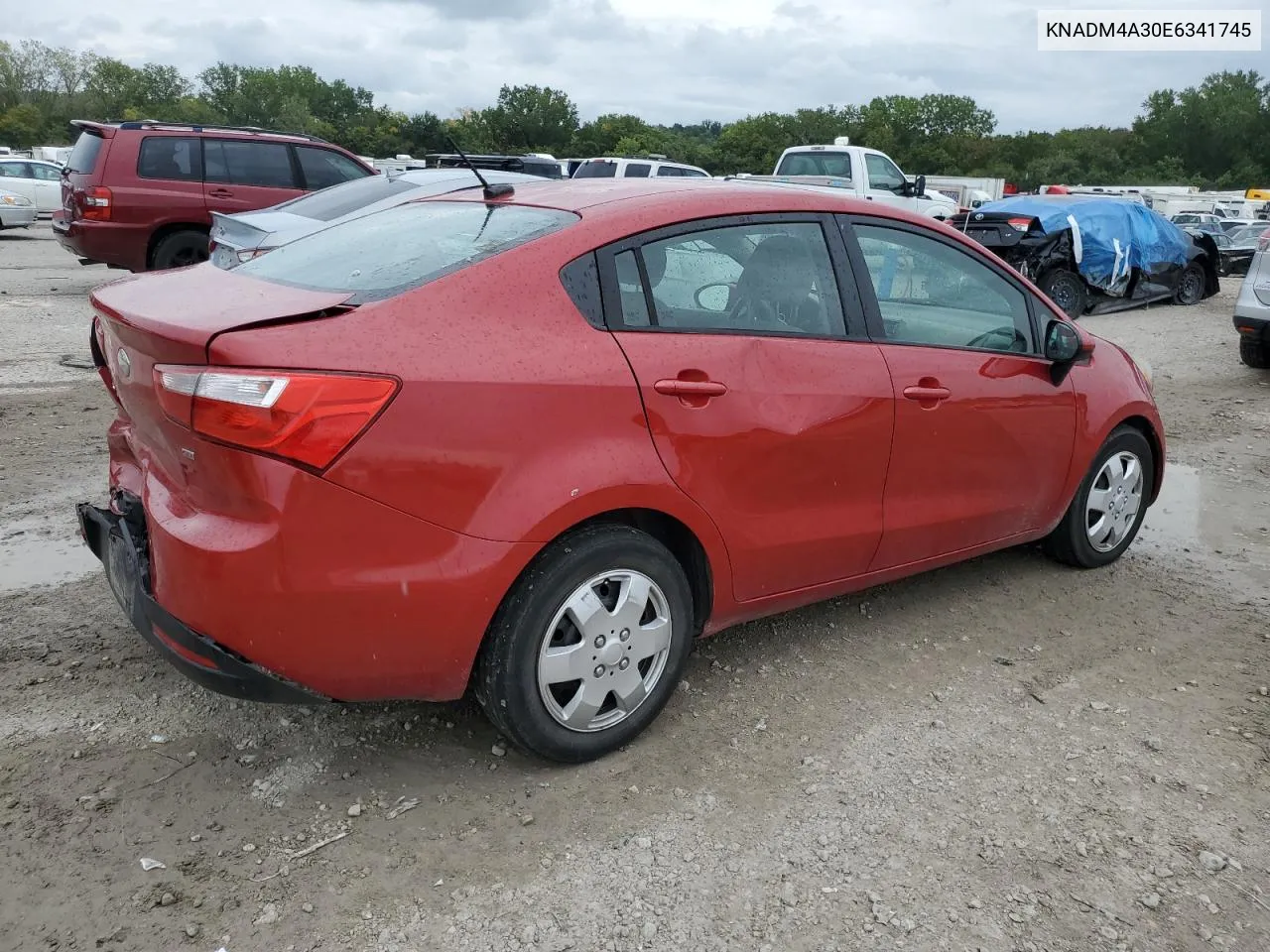 2014 Kia Rio Lx VIN: KNADM4A30E6341745 Lot: 67312194