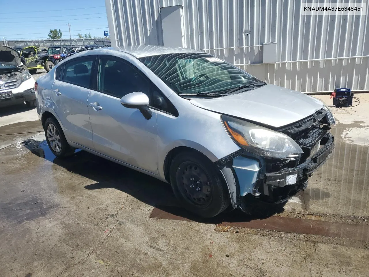 KNADM4A37E6348451 2014 Kia Rio Lx