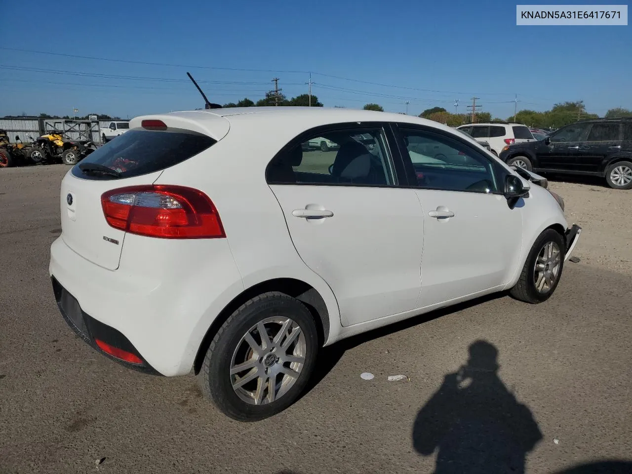 KNADN5A31E6417671 2014 Kia Rio Ex