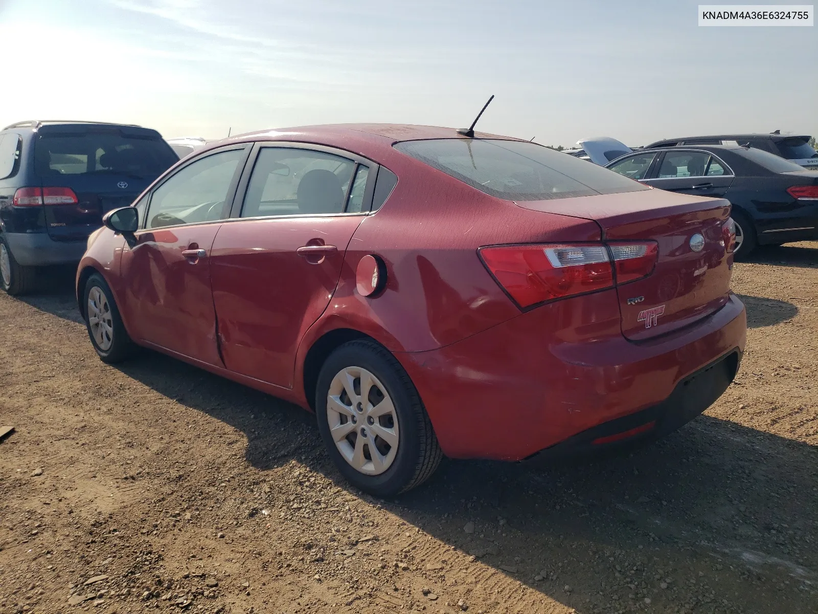 KNADM4A36E6324755 2014 Kia Rio Lx