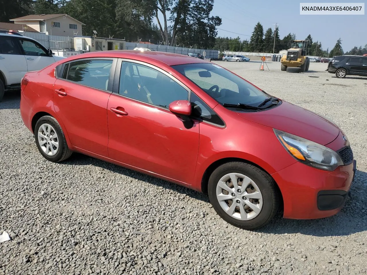 KNADM4A3XE6406407 2014 Kia Rio Lx